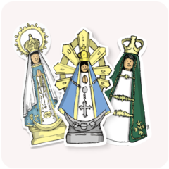 Stickers Vírgenes argentinas