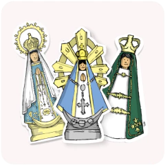 Stickers Vírgenes argentinas