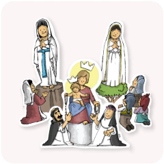 Stickers Apariciones Marianas