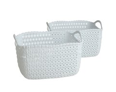 Canasta Linea Knit Blanca en internet