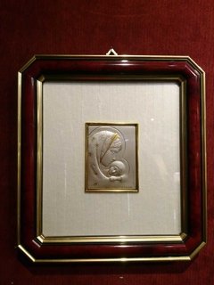 Cuadro Italiano Placa de PLata Paolo Rossini