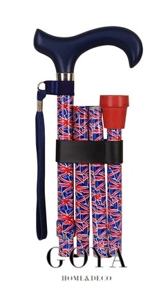 Baston Plegable y Regulable Ingles De Hierro British Flag - (Charles Buyers)