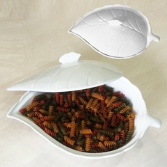 Fuente con tapa porcelana