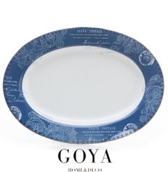 Fuente Oval 35 cm JB Blue Print - Loza Inglesa