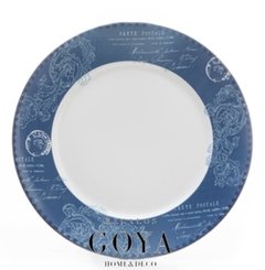 Fuente Redonda 30 cm JB Blue Print - Loza Iglesa