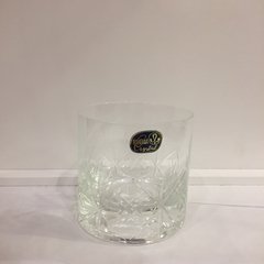 Vasos de Whisky Cristal de Bohemia Tallados Caja x 6