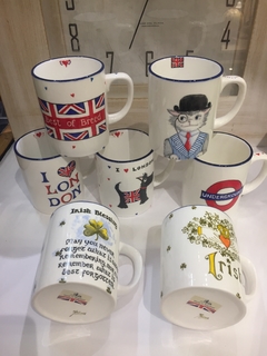 Mug porcelana Inglesa pintada a mano - comprar online