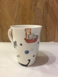 Tea Mug Cats Porcelana Inglesa - comprar online