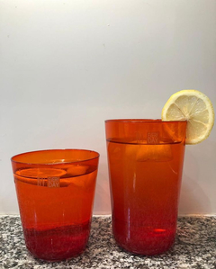Vasos IVV Italy Red Bajos