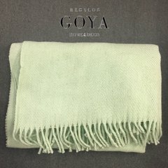 Manta de Llama Pura Lana 0,70 x 1,80 Verde Aqua