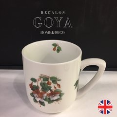 Mug Tea For One (UK) Con Tapa y Filtro Acero Garden Flowers - Porcelana Inglesa en internet