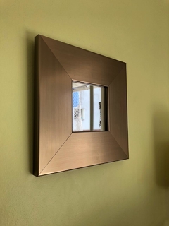 Espejo de Pared Madera Dorado 25cm - comprar online