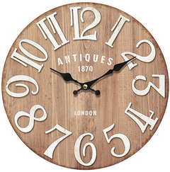 Reloj de Pared Madera 28 cm