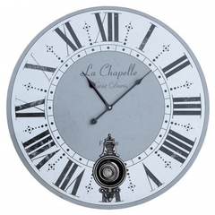 Reloj de madera con péndulo 58 cm