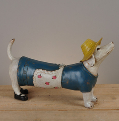FIGURA DECORATIVA PERRO SALCHICHA
