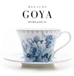 Taza de Te Con Plato JB Blue Print - Loza Inglesa