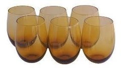 Vaso Bombe vidrios Glassware x6