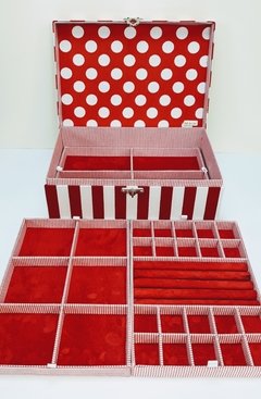 Caixa Decorativa para Bijuterias Vermelha - comprar online
