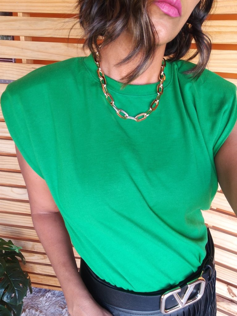 blusa muscle tee verde