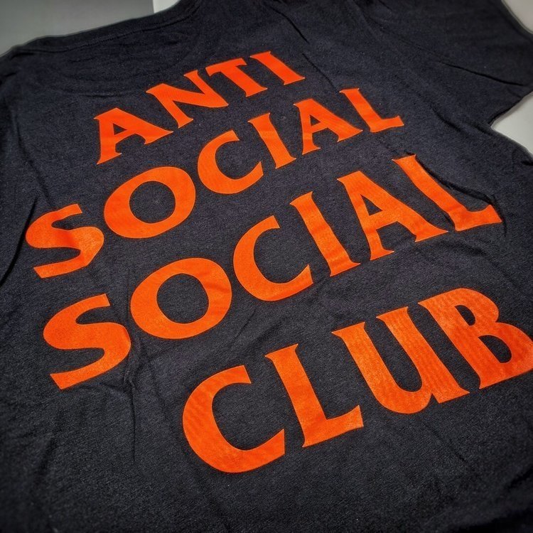 orange and black anti social social club