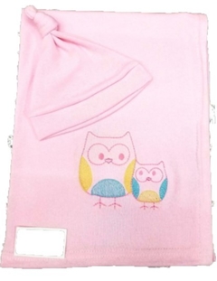 Manta con gorro de bebé
