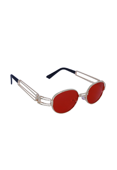 Óculos de Sol Grungetteria Double Vermelho e Dourado na internet