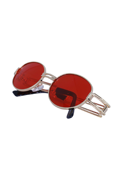 Óculos de Sol Grungetteria Double Vermelho e Dourado