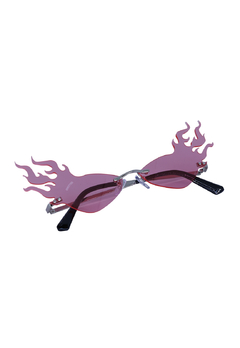 Óculos de Sol Grungetteria Fogo Nozoio Rosa na internet