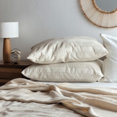 ALMOHADÓN RAYAS BEIGE - comprar online