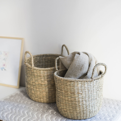 CANASTO DE FIBRAS NATURALES - comprar online
